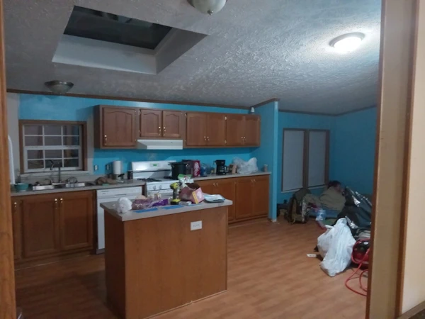 painting contractor Lake Orion before and after photo kitchen-before